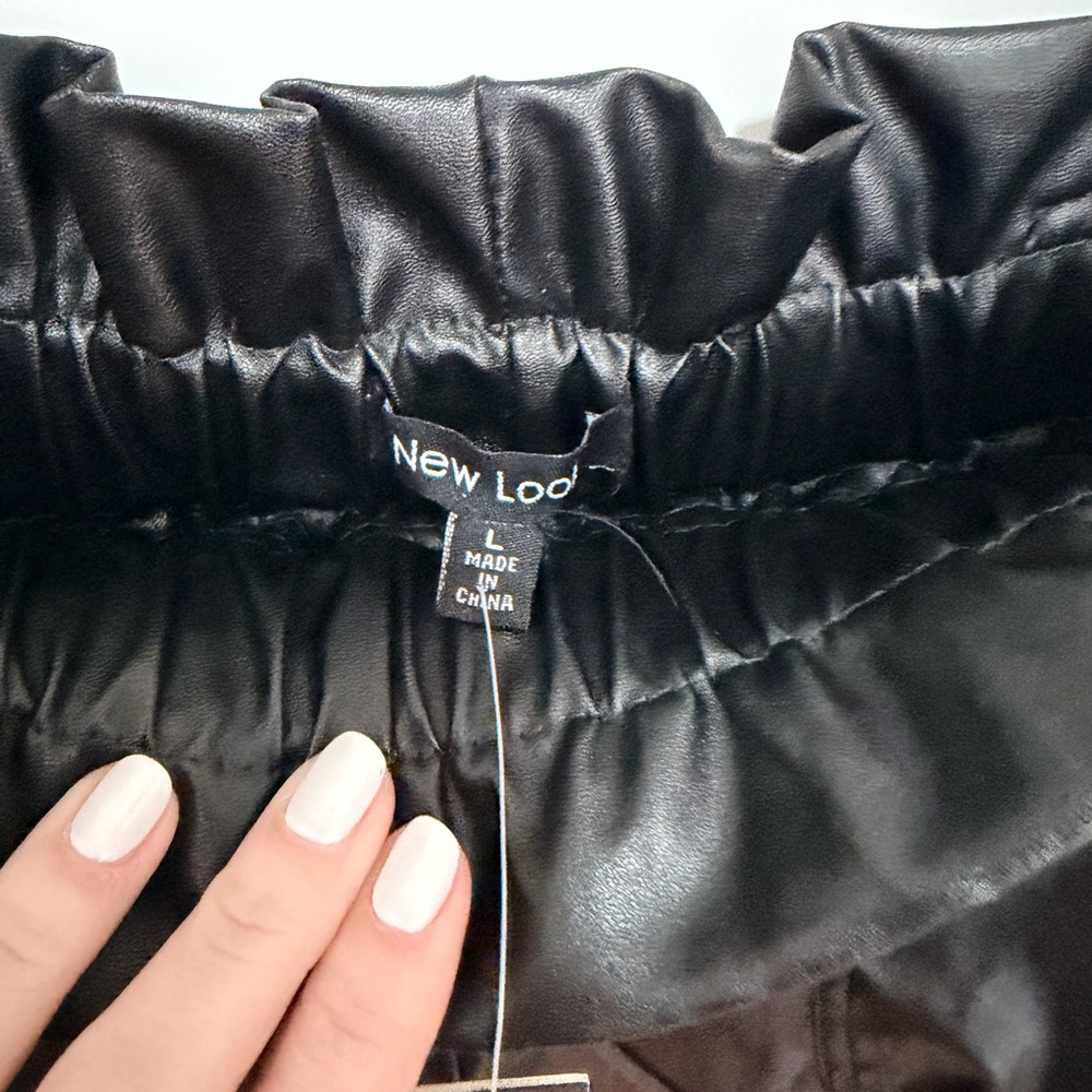 New Look Women's Black Leather Jacket